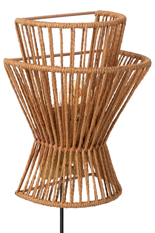 Lucide TASMAN - Wandlamp - 1xE14 - Naturel - uitgezet